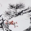 O032 林谋秀---岁寒三友 水墨 66x38cm